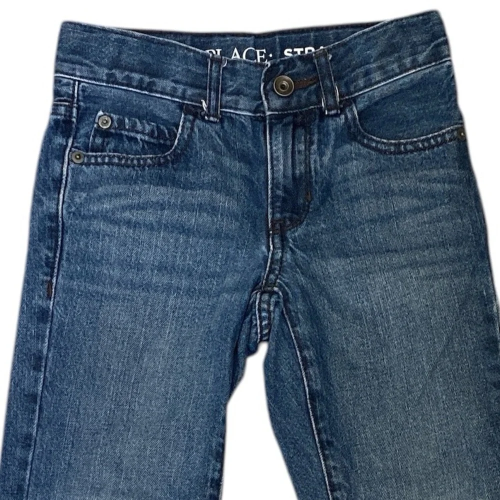 The Children’s Place Boys Straight Leg Jeans Size 6 Medium Wash Adjustable Waist